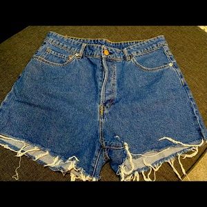 Some H&M Vintage Shorts high waist (BLUE)